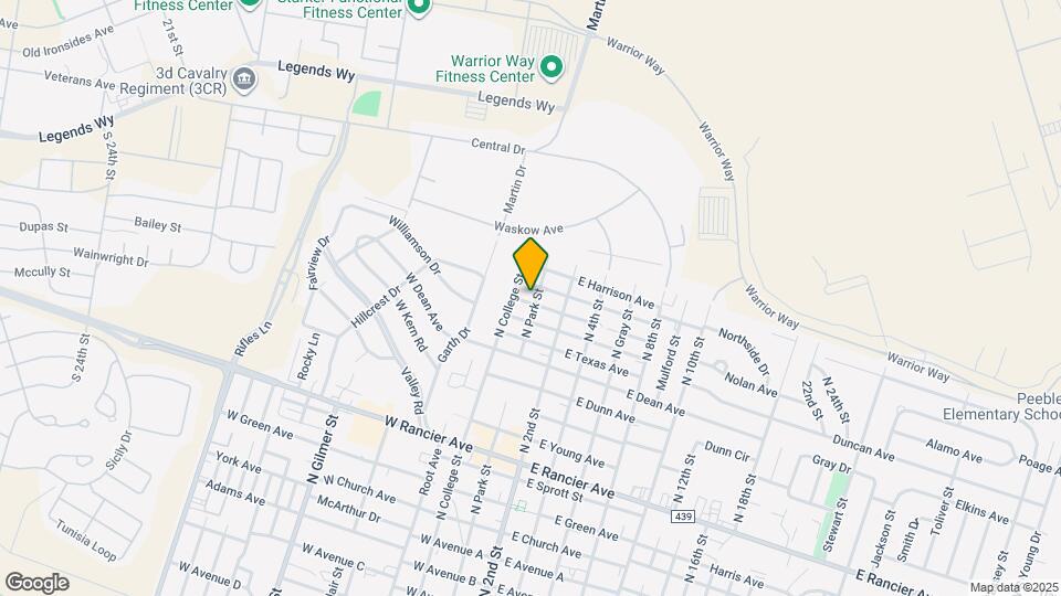 1701 N Park St Map and Location Details