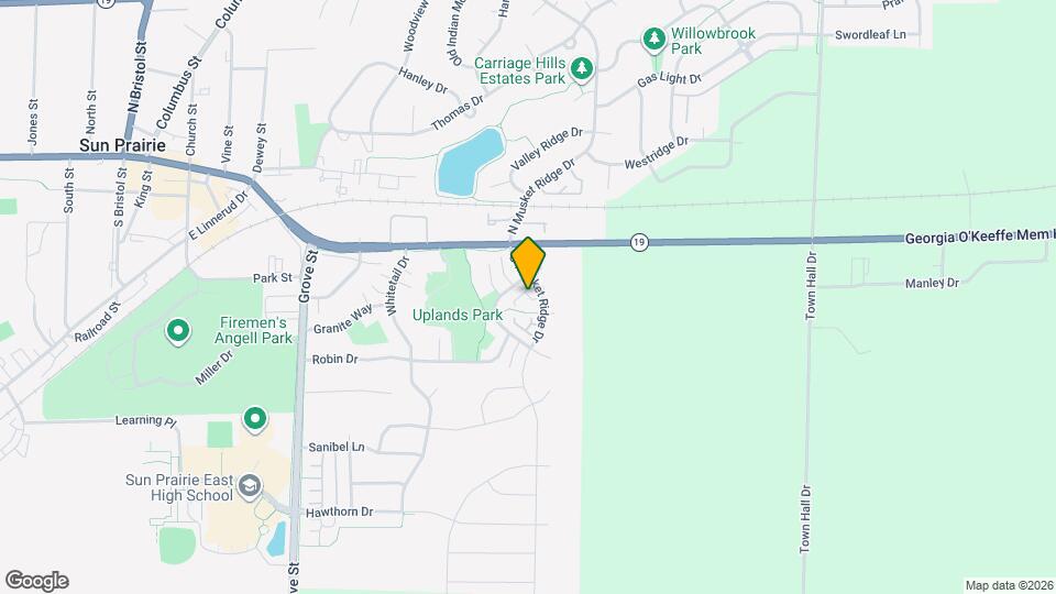 252 S Musket Ridge Dr Map and Location Details