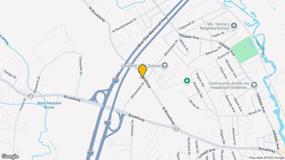 156 N Broadway Map and Location Details