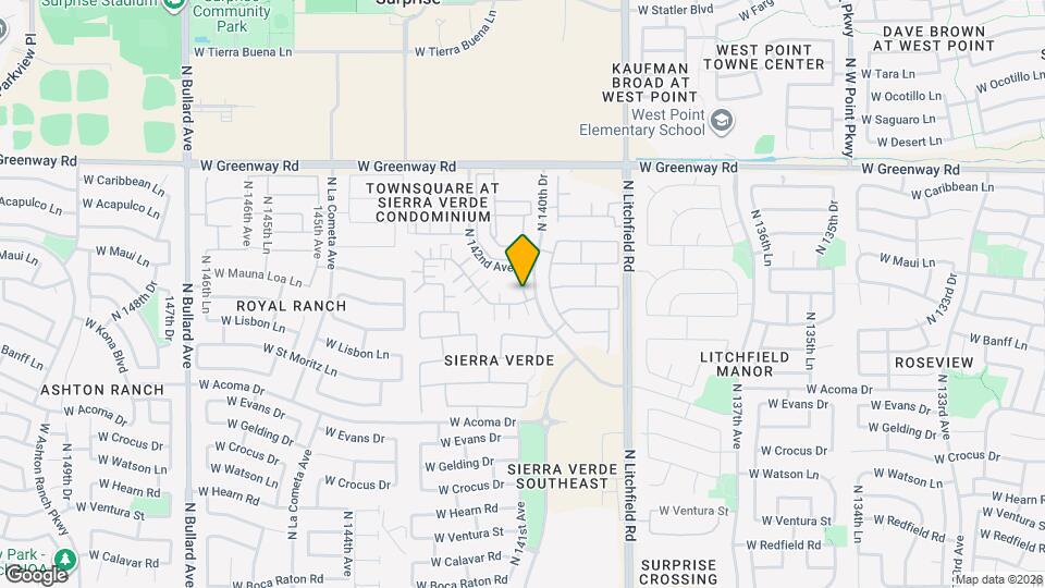 14038 W Country Gables Dr Map and Location Details