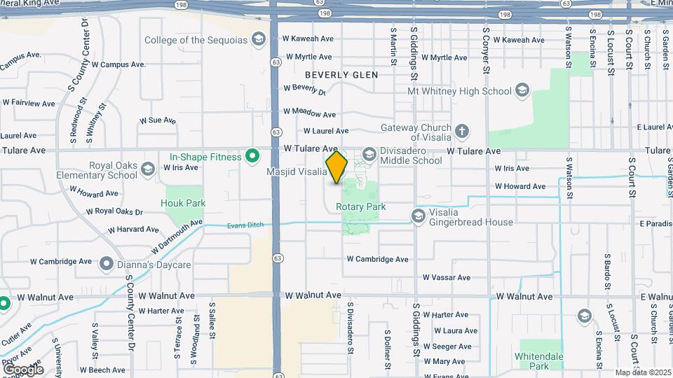 1411 S Divisadero St Map and Location Details
