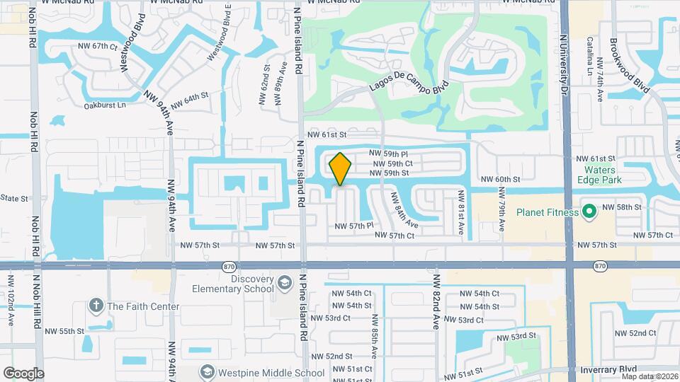5806 NW 86th Terrace Map and Location Details