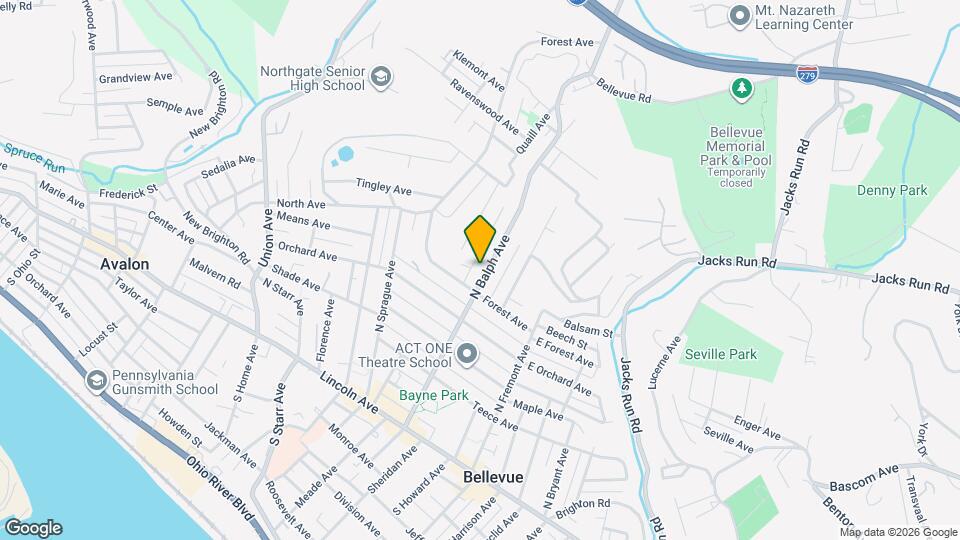 189 N Balph Ave Map and Location Details