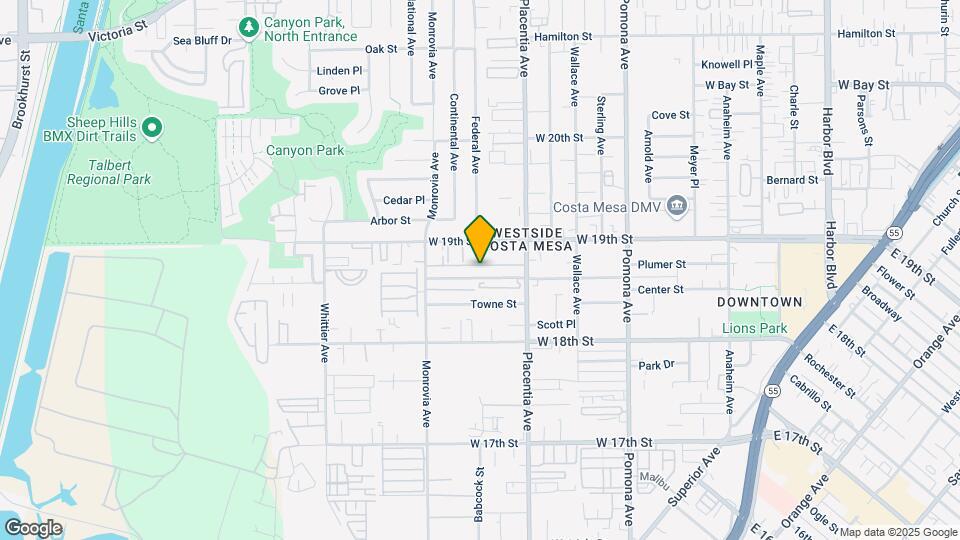 840 Center St Map and Location Details