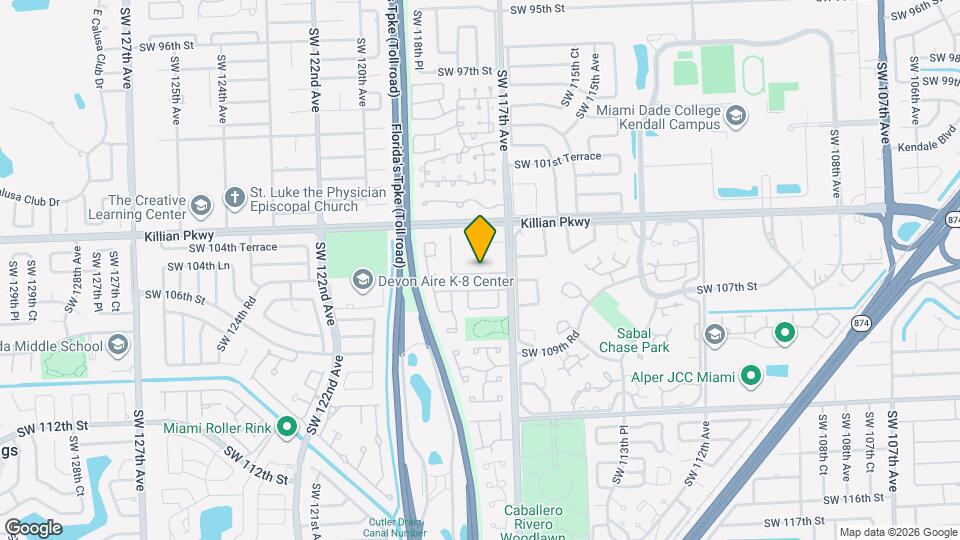 11727 SW 106th Terrace Map and Location Details