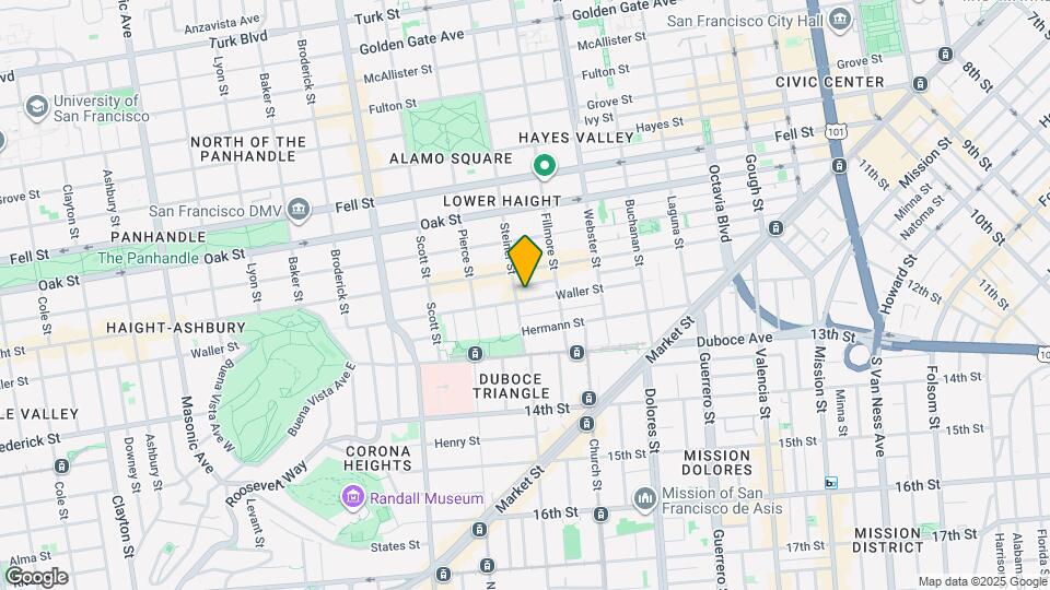 484 Waller St Mapa y Detalles de la Ubicación