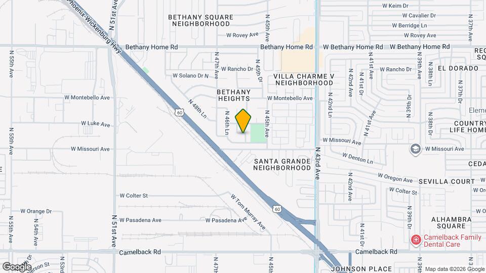 4603 W Luke Ave Mapa y Detalles de la Ubicación