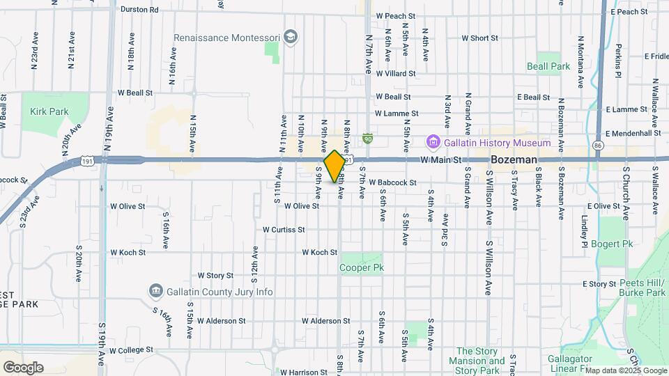 103 S 8th Ave, Unit West Unit Map and Location Details