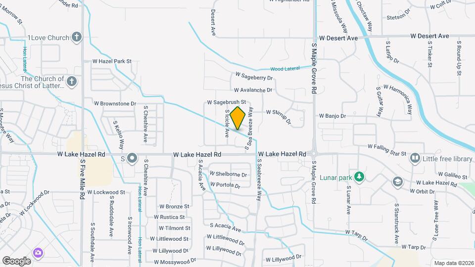 6159 S Sea Breeze Way Map and Location Details