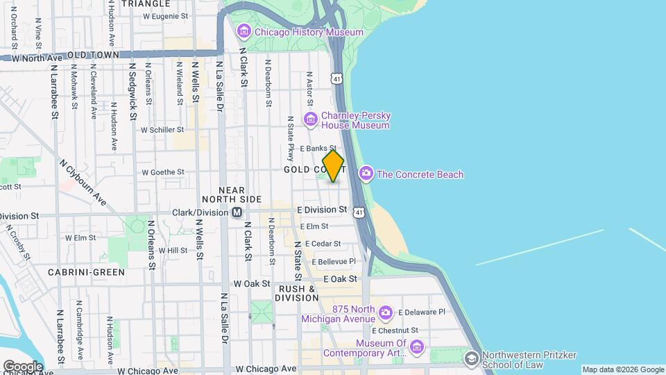 74 E Scott St, Unit 6505J Map and Location Details