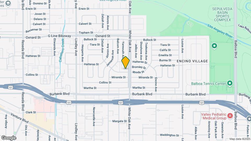 5753 White Oak Ave Map and Location Details