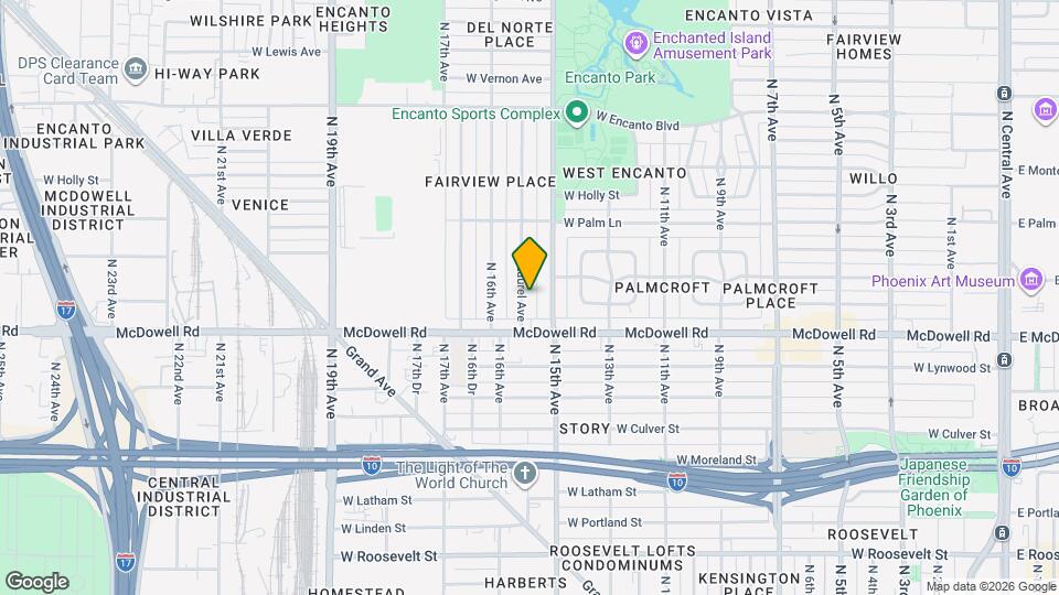 1629 N Laurel Ave Map and Location Details
