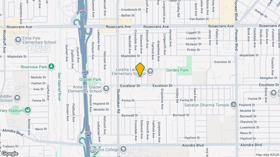 14821 Dalwood Ave Mapa y Detalles de la Ubicación