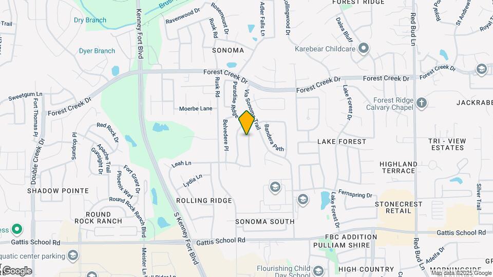 1826 Paradise Ridge Dr Map and Location Details