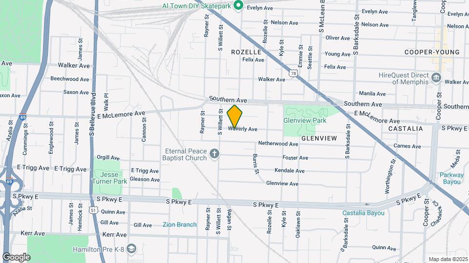 1593 Waverly Ave Map and Location Details