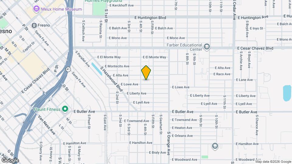 3431 E Lowe Ave Map and Location Details