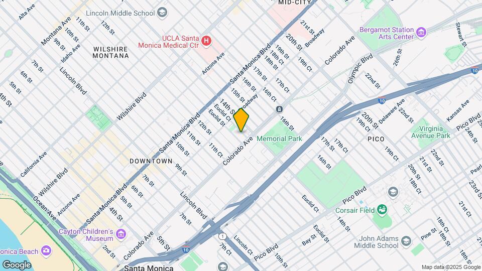 1543 Euclid St Map and Location Details
