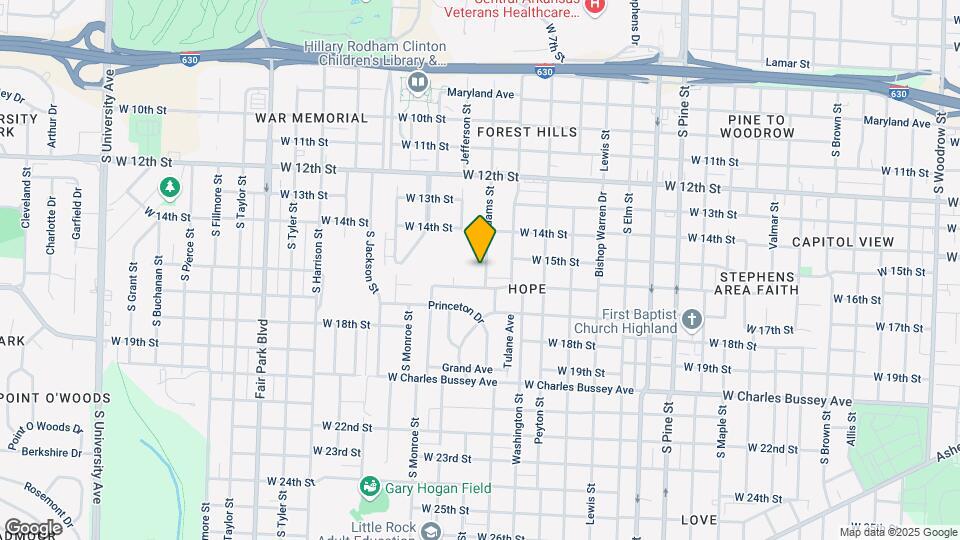 1520 Adams St Map and Location Details