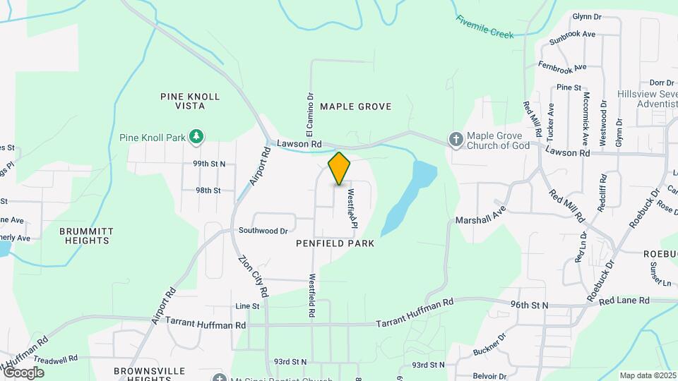 9821 Westfield Ct Map and Location Details