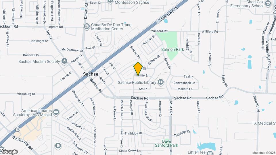 3710 Lillie St Map and Location Details