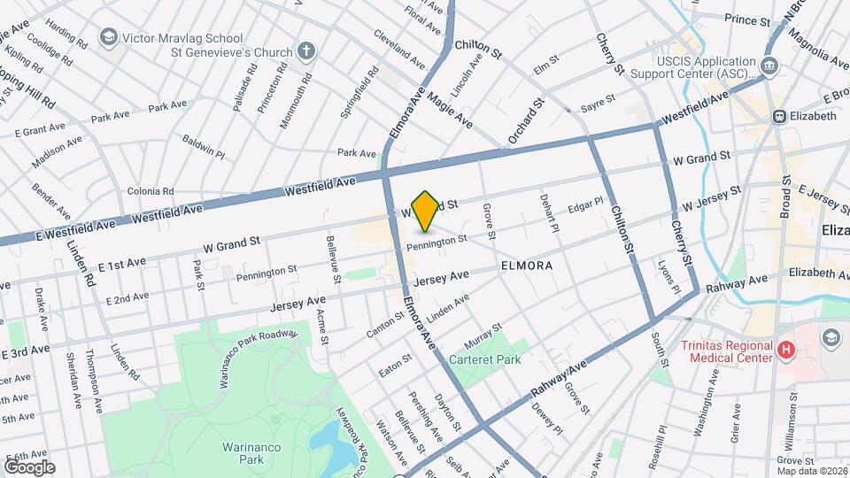 521 Pennington St Map and Location Details