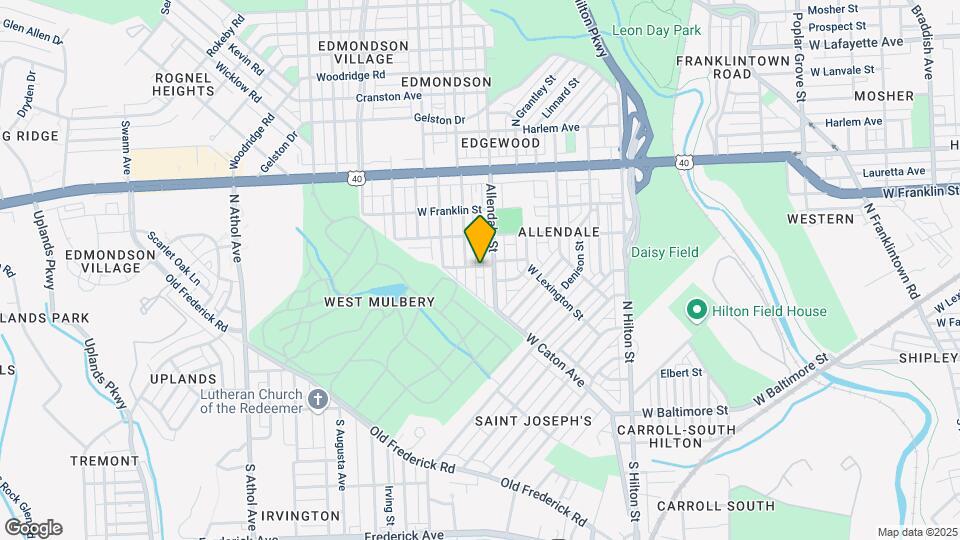 3703 W Saratoga St, Unit Apt 1 Map and Location Details