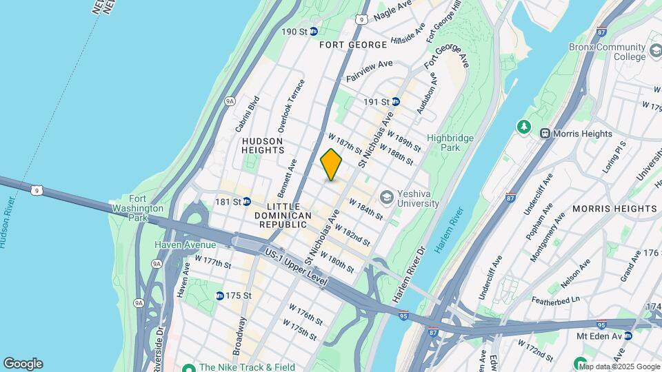 607 W 184th St Map and Location Details