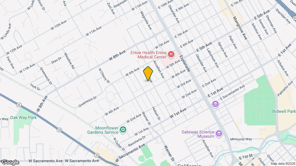 1421 Citrus Ave Map and Location Details