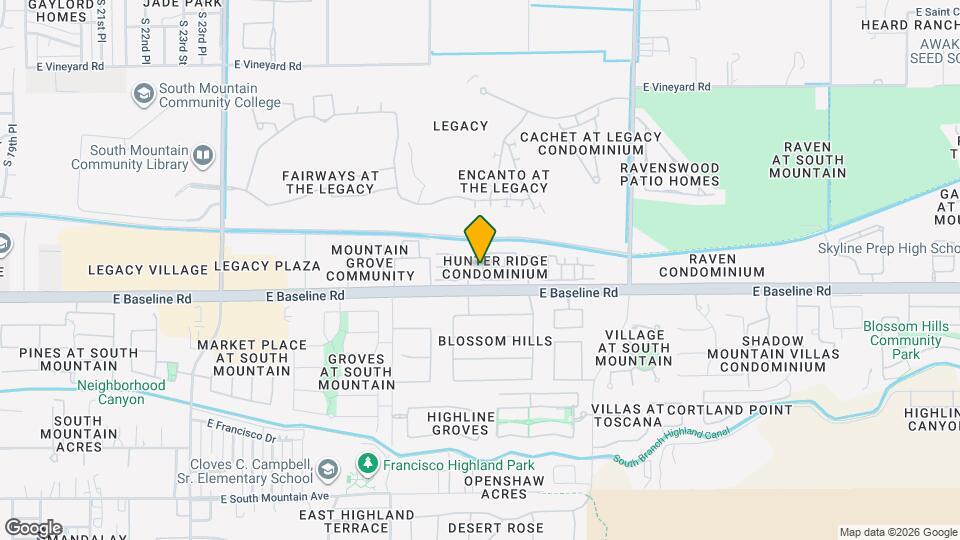 7506 S 29th Way Map and Location Details