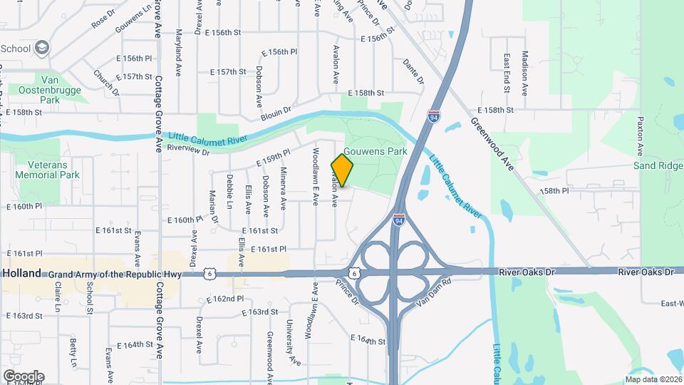 16001 Avalon Ave Map and Location Details