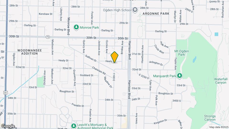 1107 Healy St Map and Location Details