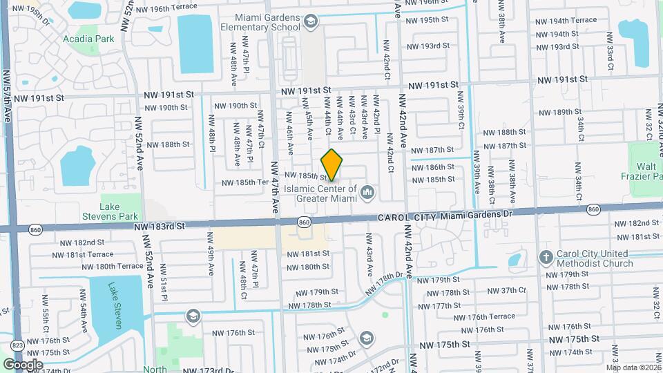 4432 NW 185th St Map and Location Details
