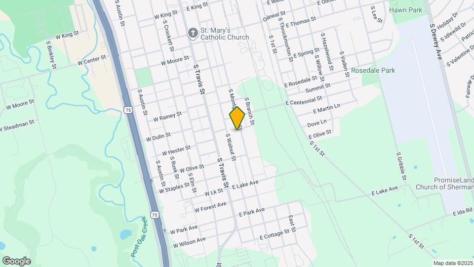 1402 S Montgomery St Map and Location Details