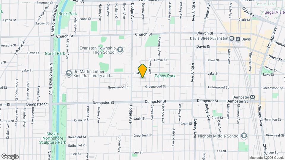 1419 Darrow Ave Map and Location Details