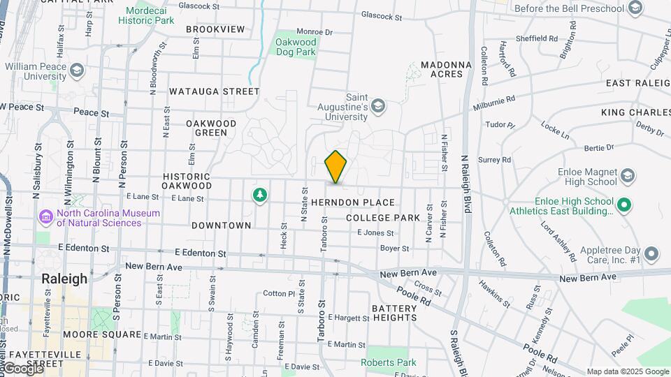 1310 Oakwood Ave Mapa y Detalles de la Ubicación