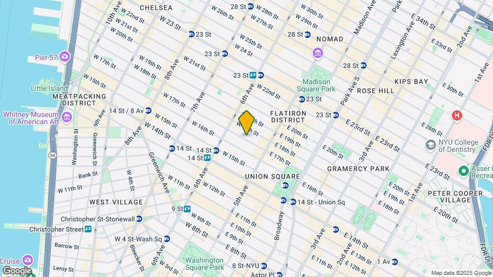 31 W 17th St Mapa y Detalles de la Ubicación