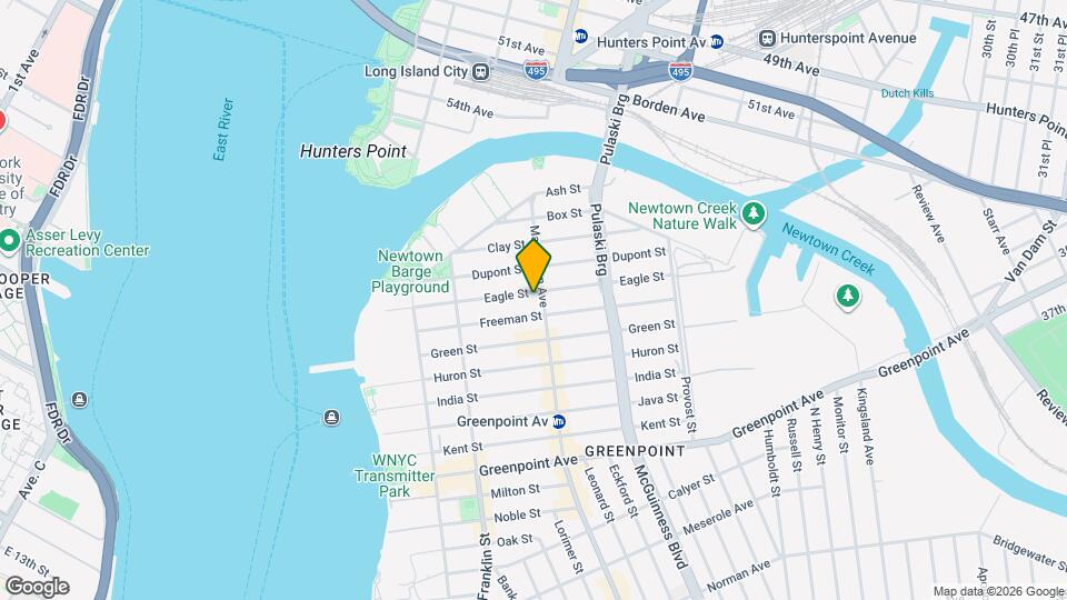1059 Manhattan Ave Mapa y Detalles de la Ubicación