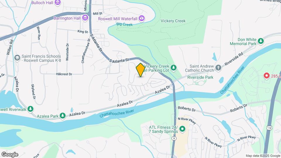 Roswell Springs Map and Location Details