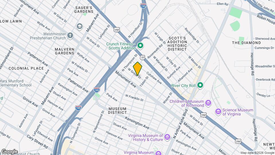 3327 W Grace St Map and Location Details