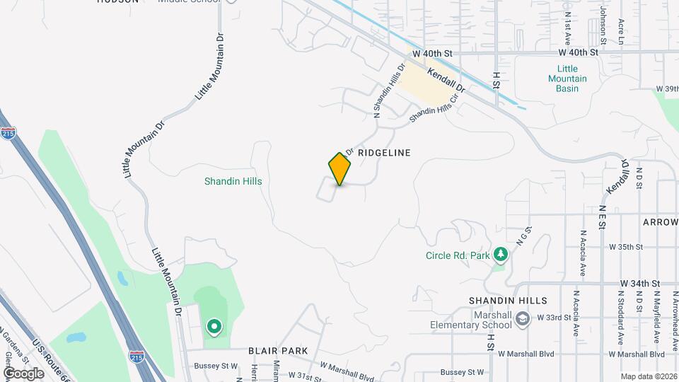 3655 Shandin Dr Map and Location Details