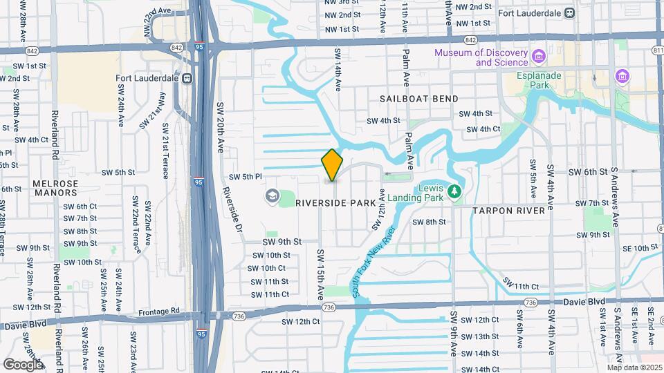 605 SW 14th Ter Map and Location Details