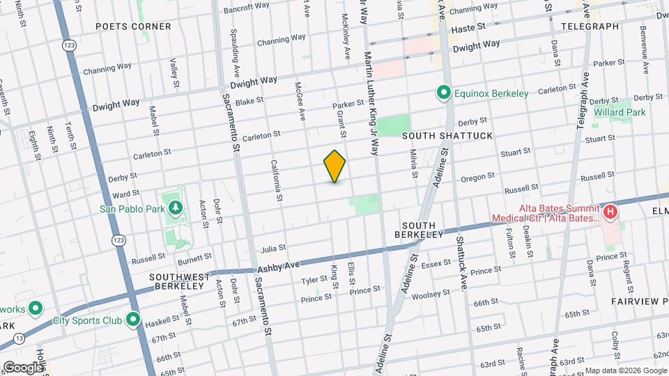 1722 Stuart St, Unit A Mapa y Detalles de la Ubicación