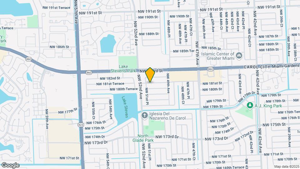 5020 NW 181st Terrace Mapa y Detalles de la Ubicación