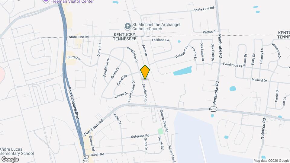 2223 Pendleton Dr Map and Location Details