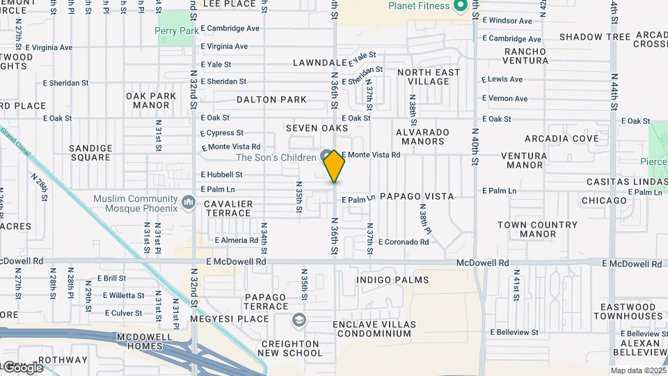 2000 N 36th St Map and Location Details