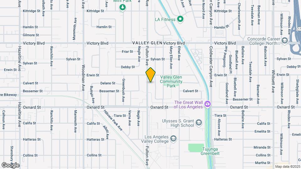 6126 Fulton Ave Map and Location Details