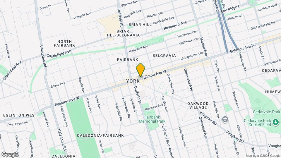 1801 Eglinton Ave W, Unit 307 Map and Location Details