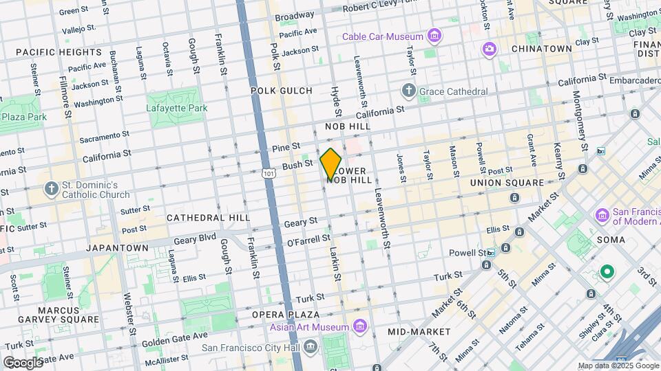 1075 Sutter St Mapa y Detalles de la Ubicación