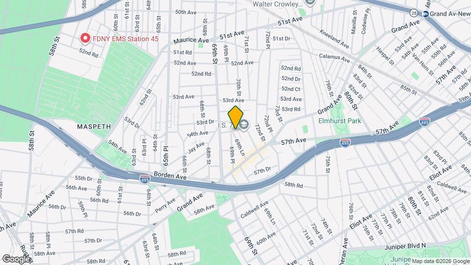 69-32-36 54th Ave Map and Location Details