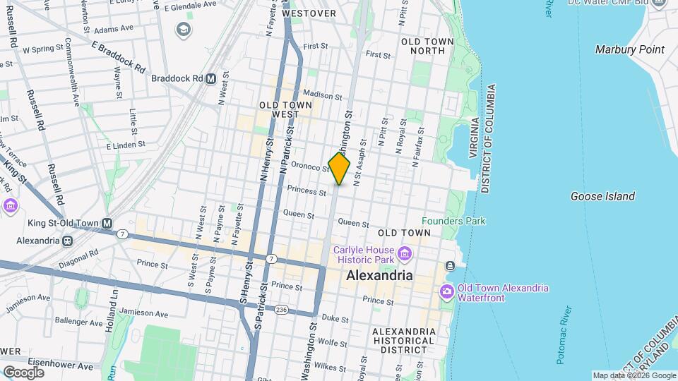 407 N Washington St Map and Location Details